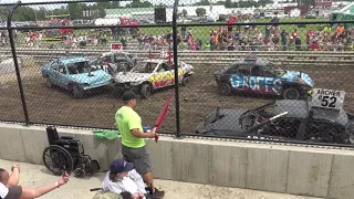 2021 Lewis County Fair Afternoon Demo Derby Heat 5 (Economy Compacts)