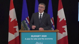 Budget 2020 news conference – February 27, 2020