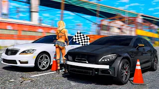 ОПЕРСКАЯ ЕЗДА В GTA 5 - MERCEDES CLS 63 AMG БАНАН ПРОТИВ ЗАРЯЖЕННЫХ МАШИН НА УЛИЧНЫХ ГОНКАХ! 🌊ВОТЕР