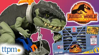 IMAGINEXT JURASSIC WORLD DOMINION! Mega Stomp & Rumble Giga Dino from Fisher-Price Review!