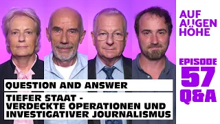 Q&A zu TIEFER STAAT - mit Jutta Rabe, Mathias Broeckers, Patrik Baab und Frank Höfer