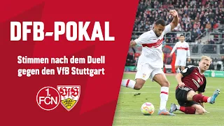"Hätten den Fans gerne das Halbfinale geschenkt" | DFB-Pokal | 1. FC Nürnberg - VfB Stuttgart 0:1