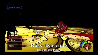 KH Final Mix (KH HD I.5 + II.5 ReMIX - PS4) - Dive to the Heart - Boss: Darkside