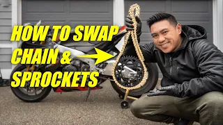 How to Change Motorcycle Chain and Sprockets