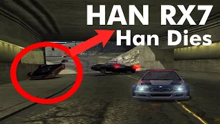 Final Pursuit RAZOR BMW M3 GTR with TOKYO DRİFT HAN RX7 - Death of Han