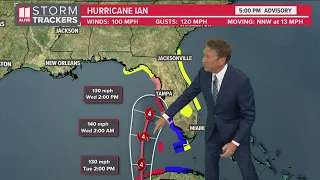 Monday 6 p.m. update | Hurricane Ian strengthens to category 2