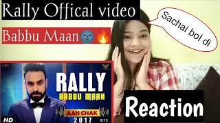 REACTION ON RALLY OFFICAL VIDEO | BABBU MAAN | PUNJABI SONG REACTION 😍 | BEAUTYANDREACTION