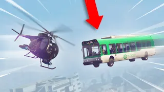 FLYING MODDED BUS VS HELICOPTER! | GTA 5 THUG LIFE #488