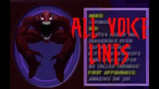 Spider-man 2000 - All Carnage voice lines + What if mode