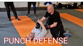 punch defense on the ground realistic self defence training