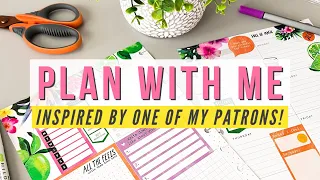 Plan With Me! Creative Journal Dashboard Happy Planner Spread + Patron Showcase April 2023