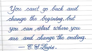 handwriting motivational quote|Let's Write|inspirational quotes|cursive writing