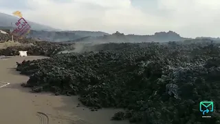 Impresionantes imágenes de la colada del volcán Cumbre Vieja en La Palma