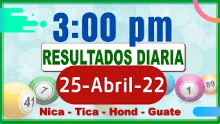 3 PM Resultados Loto Nicaragua 25 Abril de 2022