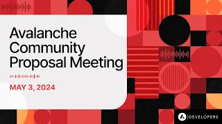 Avalanche Community Proposal Meeting - ACP-77: Reinventing Subnets