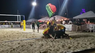 cnmi vs vanuatu 2022 pacific mini games beach volleyball finals. final two points