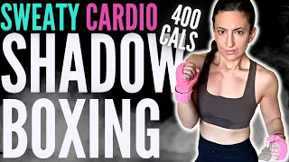 20 Min SHADOW BOXING Workout for Cardio (400 CAL Non-Stop) // SYLVIA NASSER