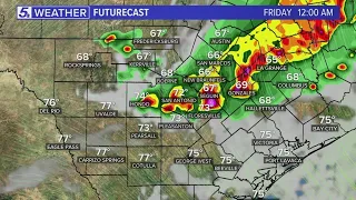 Line of storms to develop this Thursday evening.