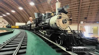 Ride along with the new Accucraft C-18 Live Steam at 2022 Summer Steam Up