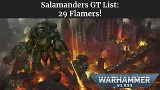 My Salamander GT List: Warhammer 40k