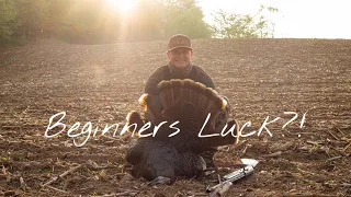 FIRST TURKEY! | Mistakes lead to SOLO SUCCESS | Door knocked in a heavily hunted area