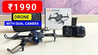 E88 2024 New Version 🔥 Unboxing and camera testing Best drone under 2000 How to fly drone