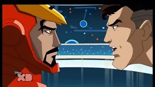 Avengers Earth's Mightiest Heroes Scene: Iron Man and Mr Fantastic Funny Moment