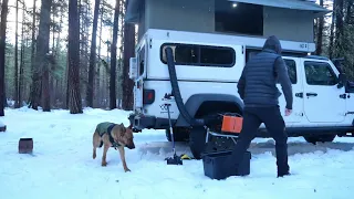 Solo Snow Camp In The Cascades