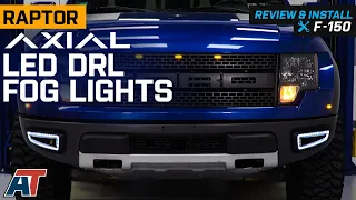 2010-2014 F150 Raptor Axial LED DRL Fog Lights Review & Install