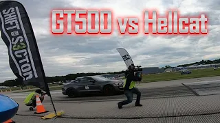 I Raced a Shelby GT500 in my Hellcat on an Airport Runway Indy Airstrip Attack 2022 Half Mile Races