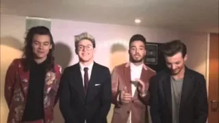 One Direction's message to the fans! 12.13.15