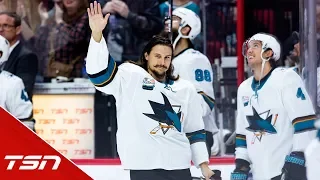 Erik Karlsson makes emotional return to Ottawa