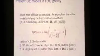 Старобинский А.А., 22.09.2010. Models of inflation and present dark energy in f(R) gravity.