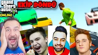 FURKANLI EKİP BİR ARADA! SAHTE FACECAM! ARABALAR VS KOŞUCULAR! | EKİPLE GTA 5 ONLINE