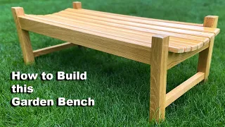 How to Build an Outdoor Garden Bench / Woodworking Project