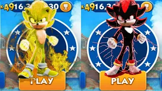 Sonic Dash - Super Sonic VS Shadow Dash _ Movie Sonic vs All Bosses Zazz Eggman