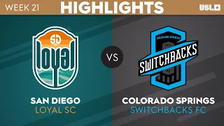 7.30.2023 | San Diego Loyal SC vs. Colorado Springs Switchbacks FC - Game Highlights