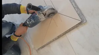 At first I felt dizzy!!  I finally found a way to cut a drain tile