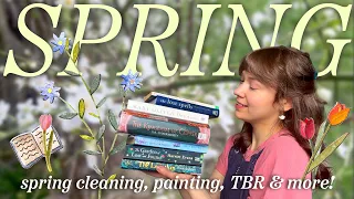 Preparing for Spring! 🌷 *cozy cottagecore illustration, cleaning, seasonal tbr & more!* 💐