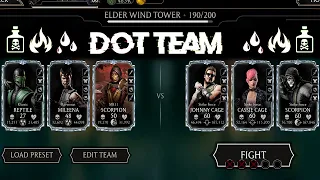 Match 190 Fatal Elder Wind Tower using DOT Team. MK Mobile.