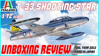 PLATZ/ITALERI 1/72 T-33A SHOOTING STAR UNBOXING REVIEW