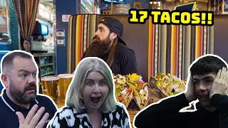 IN LAS VEGAS FOR A TACO AND BEER CHALLENGE YOU ONLY GET 15 MINUTES TO FINISH! | British Family React