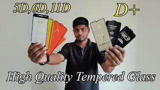 What is the Difference Between 5D  6D 11D and D+ Tempered Glass ? || Tamil