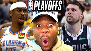 Dallas Mavericks vs OKC Thunder Game 1 Playoffs Full Highlights | REACTION