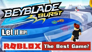 Is this the Best New ROBLOX Beyblade Game? BEYBLADE PHYSICS - Real Burst Beys!