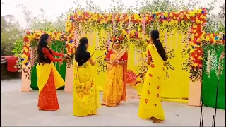 গায়ে হলুদ danc ভিডিও,,,💃💃💓,,, #wedding #reels #holdi ,,#Bengali weeding❤❤❤❤❤