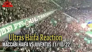 Atmosphere in Sammy Ofer Stadium, Maccabi Haifa vs Juventus 2-0