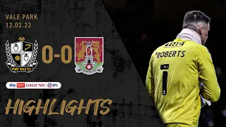 HIGHLIGHTS: Port Vale 0 Northampton Town 0