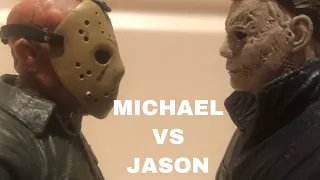 Michael Myers vs Jason Voorhees (horror stop motion)