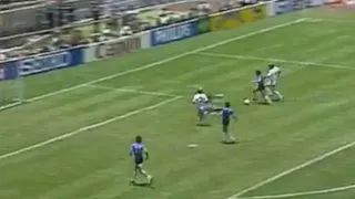 Maradona Goal of Century World Cup 86 v England - Barry Davies Commentary